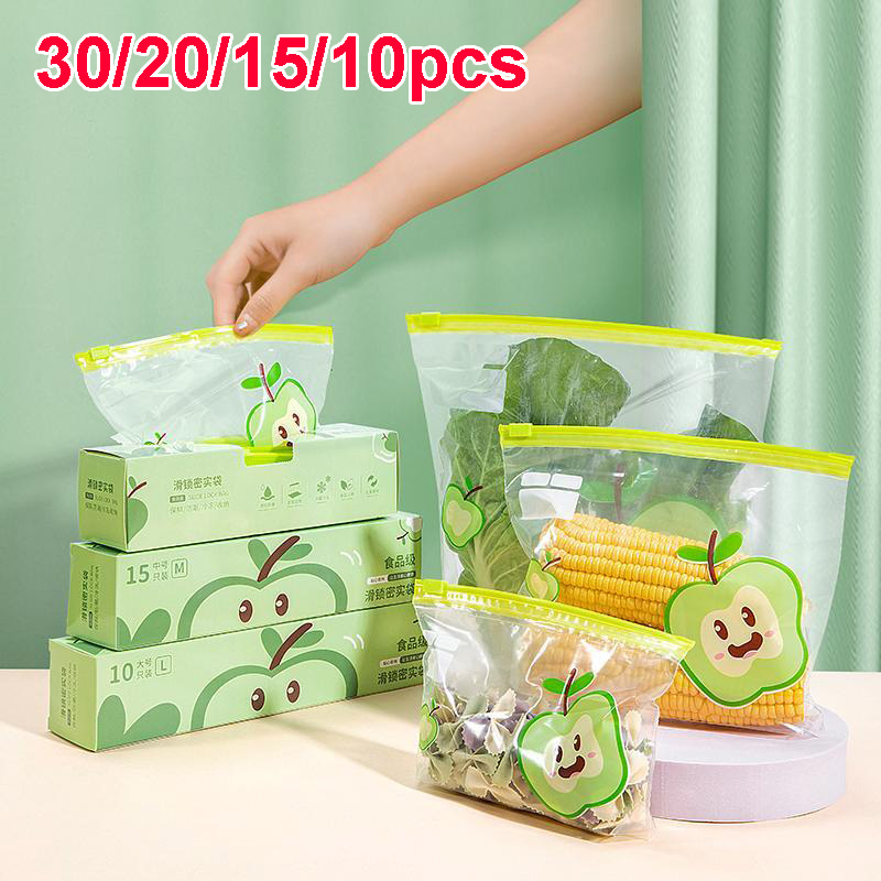 Food Storage Zipper Bags - Yeniden Kullanılabilir Kilitli Poşet Gıda Sınıfı