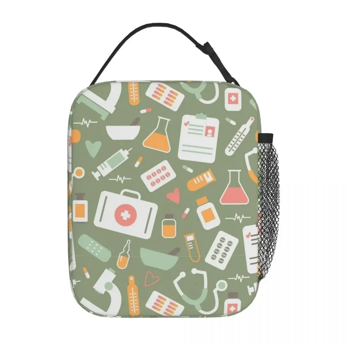 Food Storage Zipper Bags - Hemşire Sağlık Hizmetleri Desenli Yalıtımlı Öğle