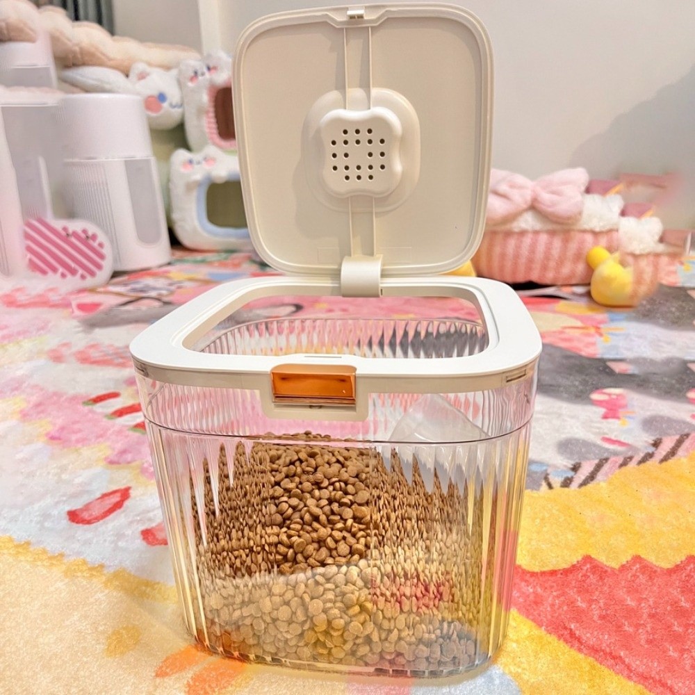 Food Storage For Dog - Flip Kapaklı Köpek Maması Saklama Kabı