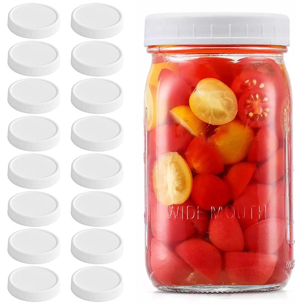 Mason Jar Wide Mouth - 1/16 adet yeniden kullanılabilir 86mm plastik