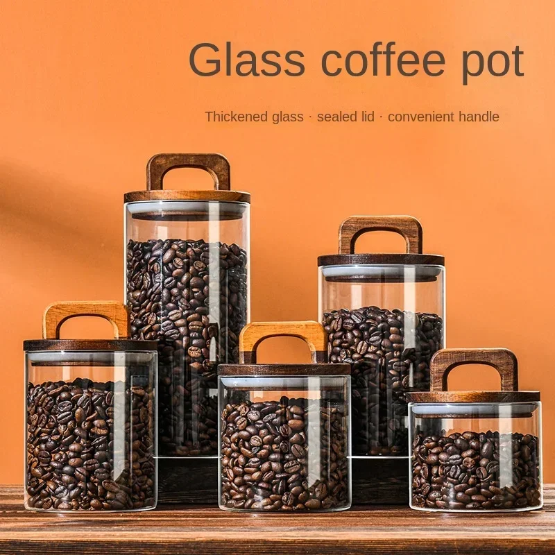 Food Storage Lidl - 800-2100 ml Ahşap Kapaklı Cam Kavanoz