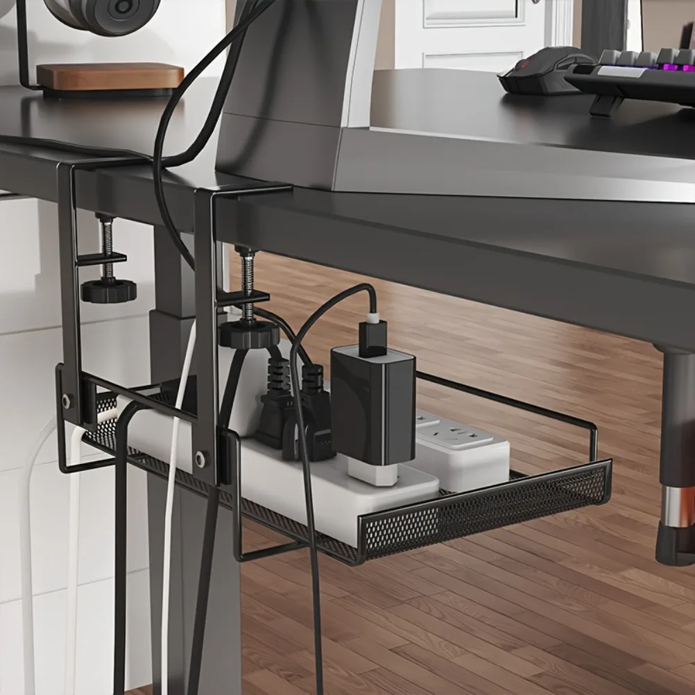 Food Storage Rack - Bilgisayar Masası Altı Kablo Düzenleyici Depolama