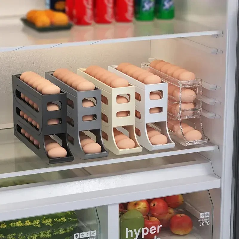 Food Storage Rack - Buzdolabı Yumurta Saklama Kutusu 4 Katmanlı
