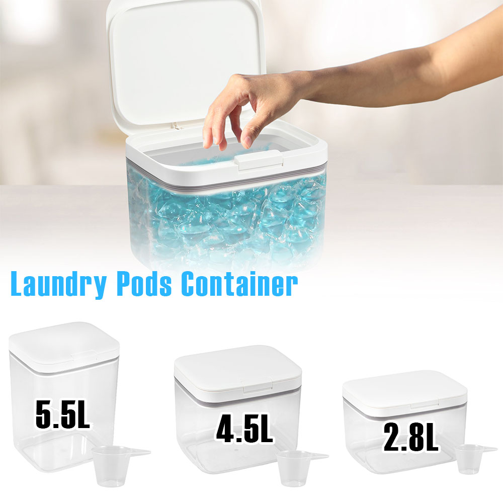 Food Storage Lidl - Çamaşır bakla konteyner 2.8L/4.5L/5.5L temizle depolama