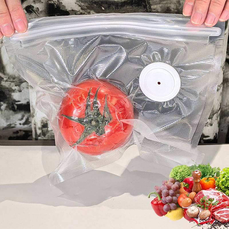 Food Storage Zipper Bags - Geliştirilmiş Versiyon vakumlu gıda saklama poşeti