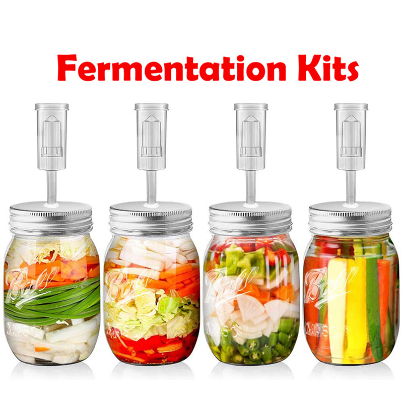 Mason Jar Wide Mouth - 86mm/70mm Geniş Ağızlı Mason Kavanoz Fermantasyon
