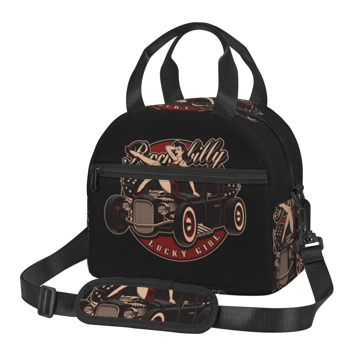 Food Storage Hot Box - Rockabilly Hot Rod Pin Up Yalıtımlı