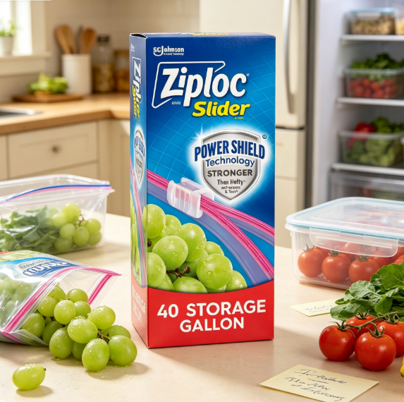 Food Storage Organization - Yeniden Kullanılabilir Galon Boyutunda Sürgülü Kilitli