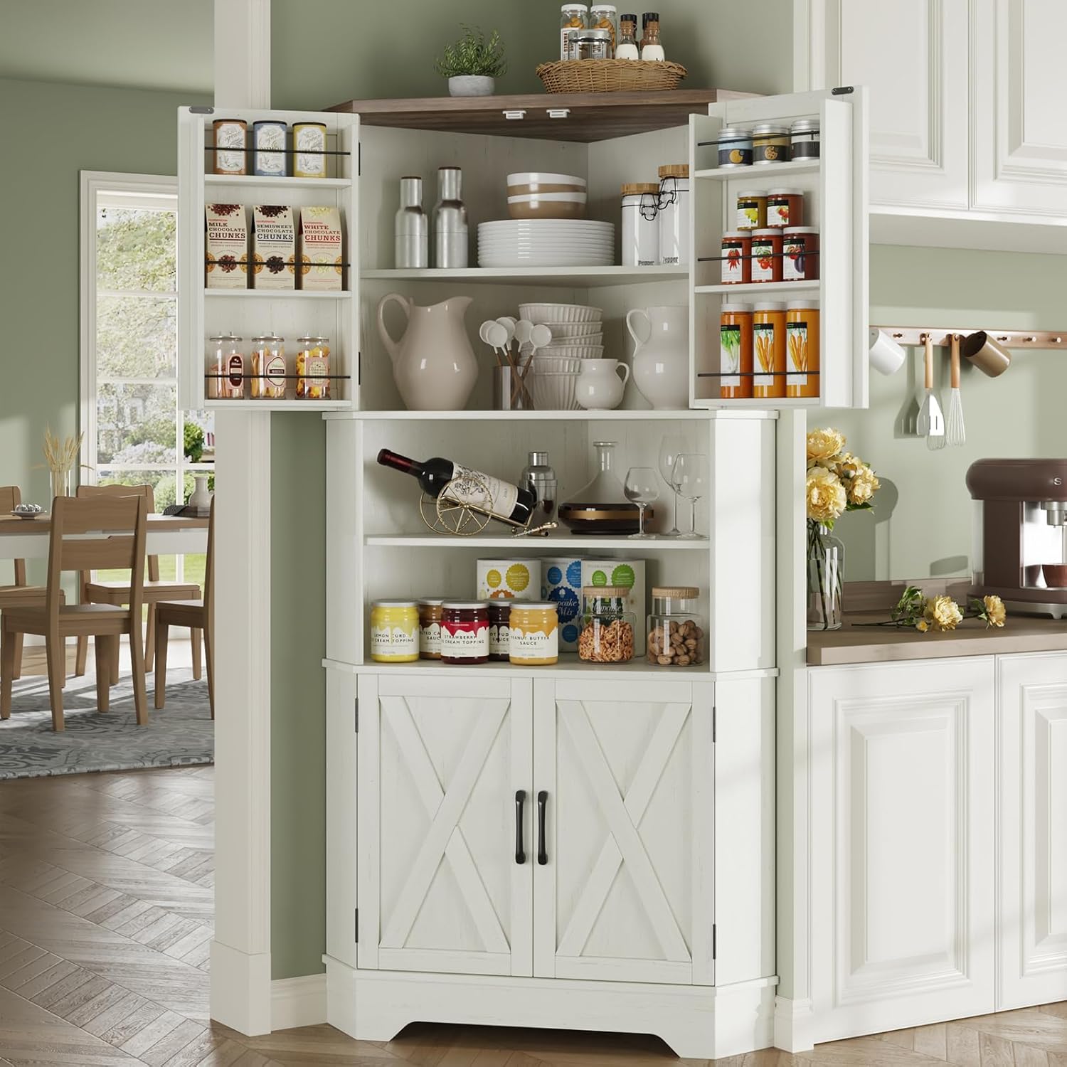 Food Storage Kitchen Cabinet - # ￥Köşe Dolabı, 67''H Mutfak Kiler