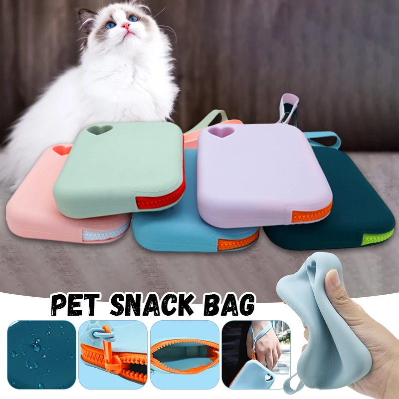 Food Storage Zipper Bags - Sunorchid Silikon Köpek Ödül Çantası Evcil
