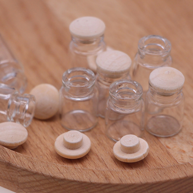 Food Storage And - 4 adet 1:12 Dollhouse minyatür cam