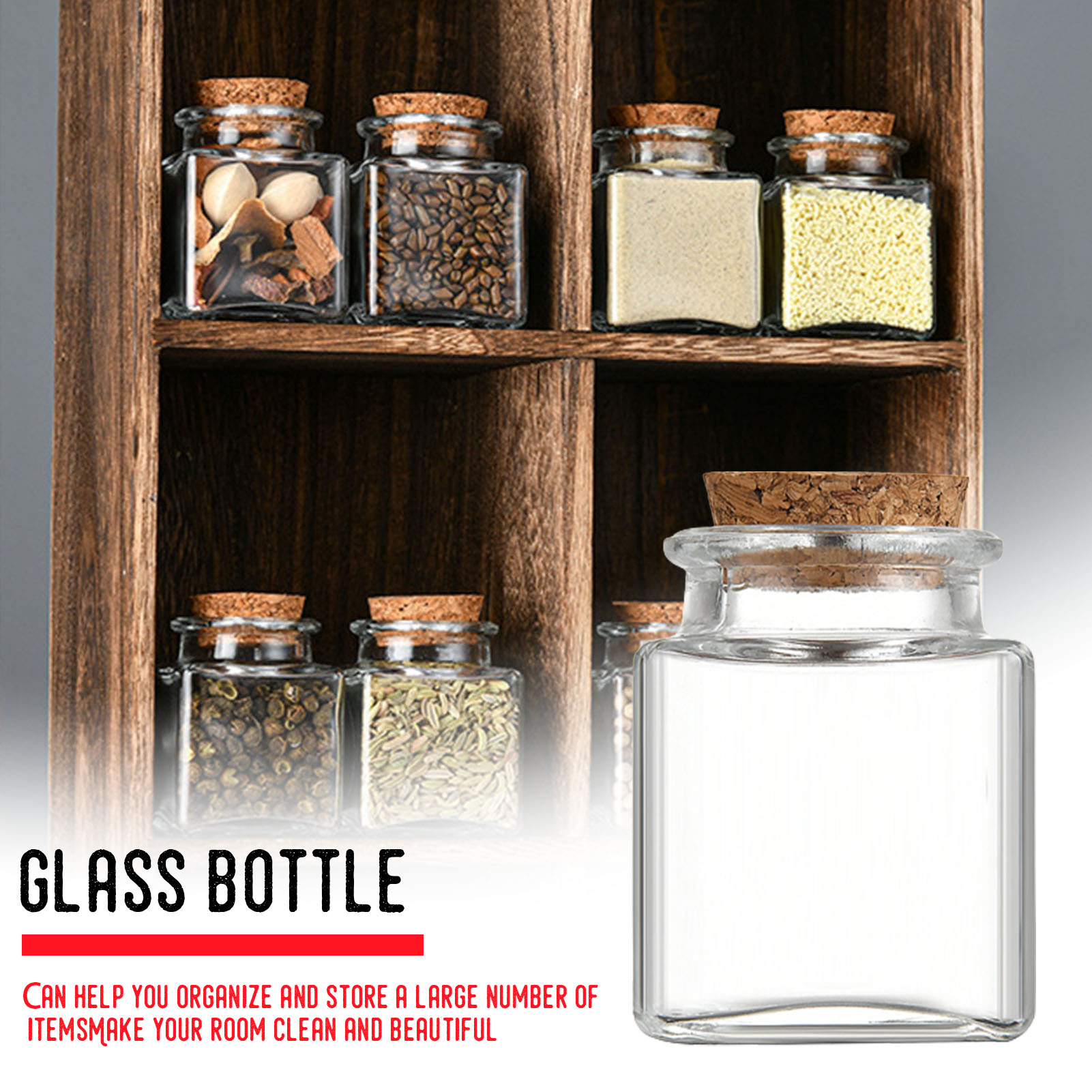 Food Storage Containers Glass - 1/5/10 adet cam saklama kavanozları mutfak