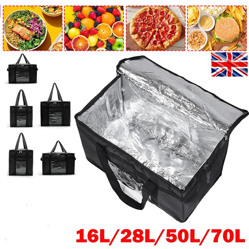 Food Storage Zipper Bags - 16L-70L Yalıtımlı Termal Tote Çanta Büyük