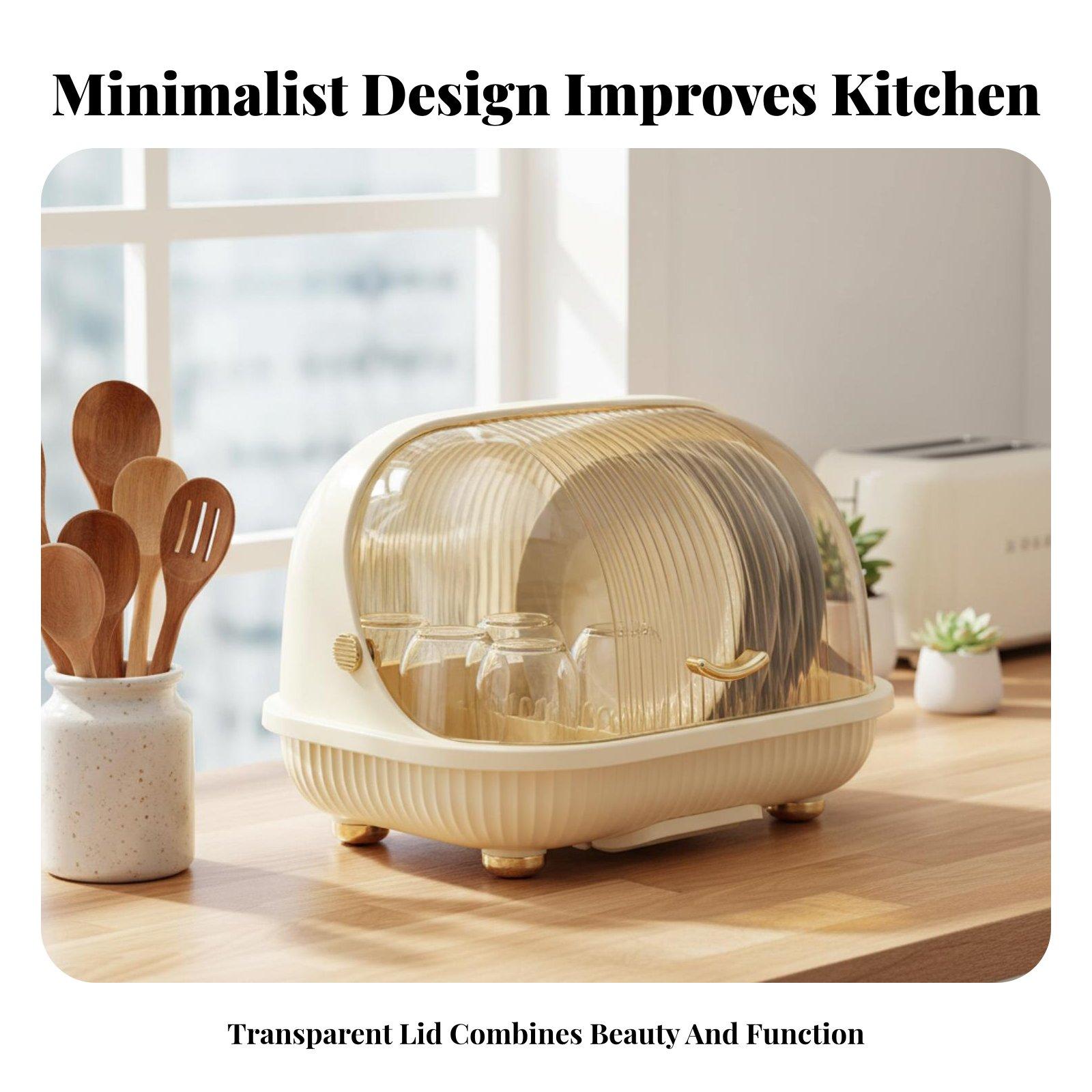Food Storage Rack - Polipropilen Mutfak Bulaşık Kurutma Rafı, Drenaj