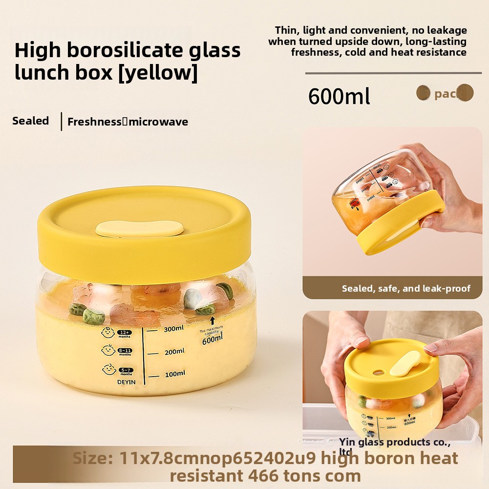 Food Storage Containers Glass - Cam Gıda Saklama Kabı Hava Geçirmez