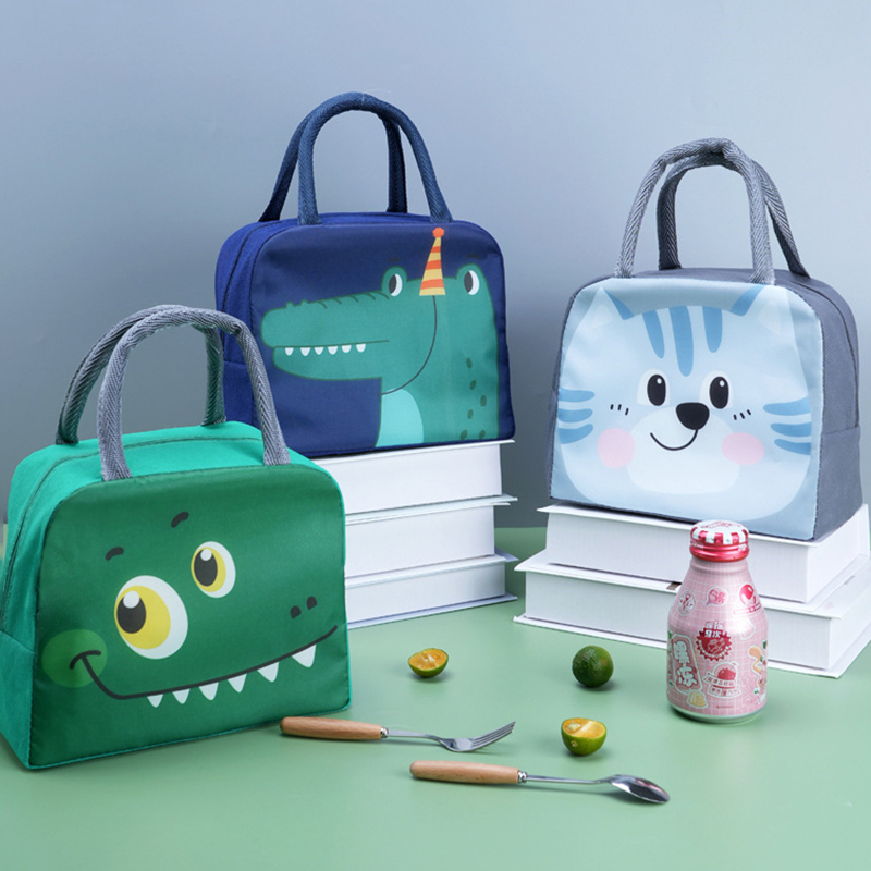 Food Storage Zipper Bags - Karikatür sevimli taze soğutucu öğle yemeği