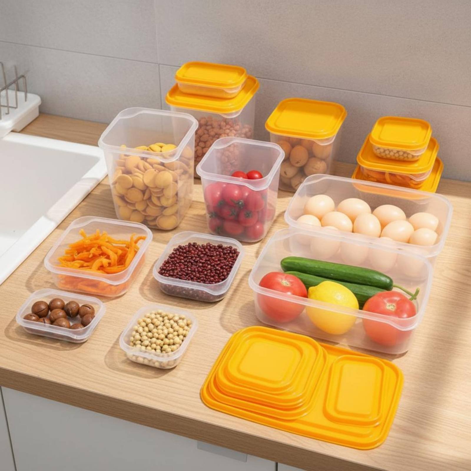 17 Parça Buzdolabı Saklama Kut - Food Storage Containers Set incelemesi ve fiyatı