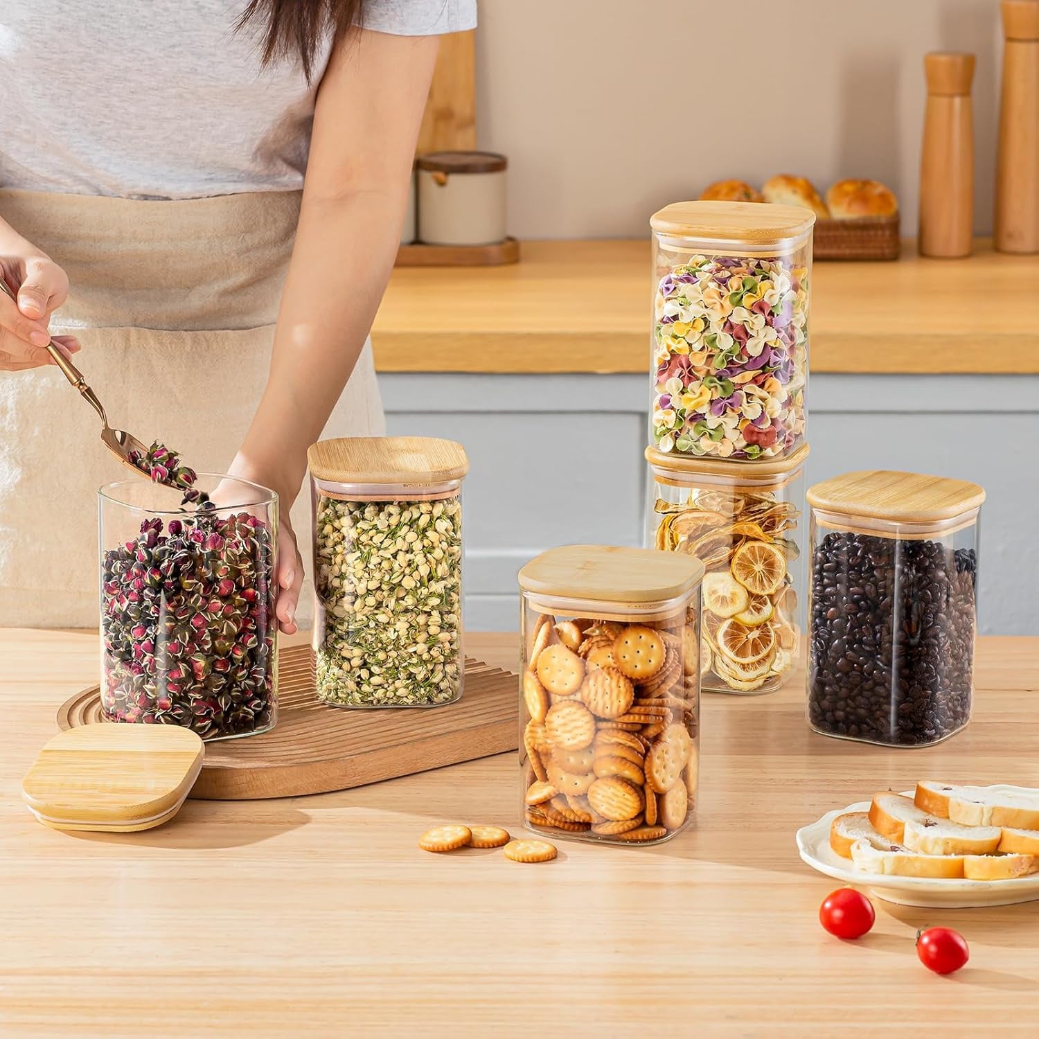 6'lı Paket Cam Gıda Saklama Ka - Food Storage Containers Glass incelemesi ve fiyatı