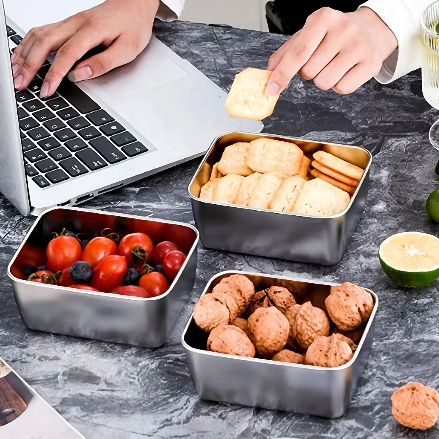 Paslanmaz Çelik Gıda Saklama K - Food Storage Containers Set incelemesi ve fiyatı