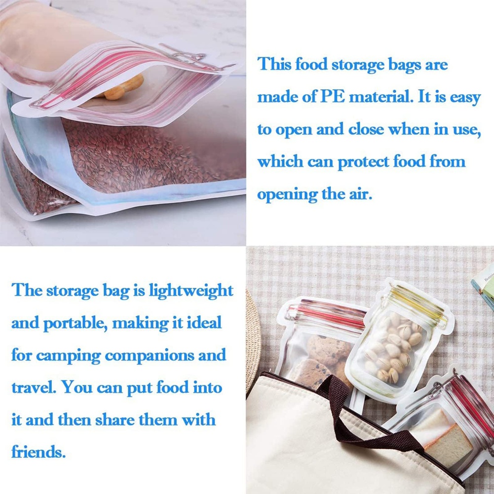 Yeniden Kullanılabilir Mason Ş - Food Storage Zipper Bags incelemesi ve fiyatı