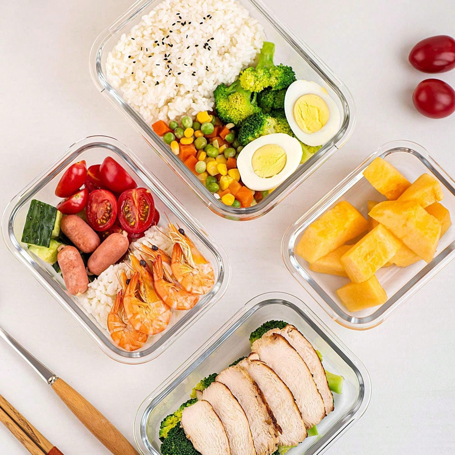 10'lu Paket Cam Yemek Hazırlık - Food Storage Containers Glass incelemesi ve fiyatı