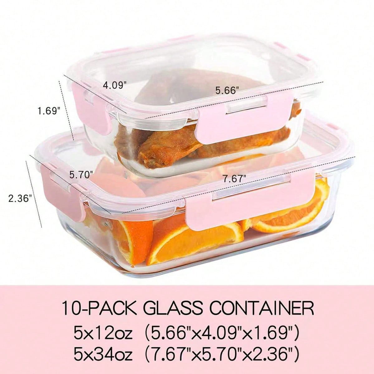 10'lu Paket Cam Yemek Hazırlık - Food Storage Containers Glass incelemesi ve fiyatı