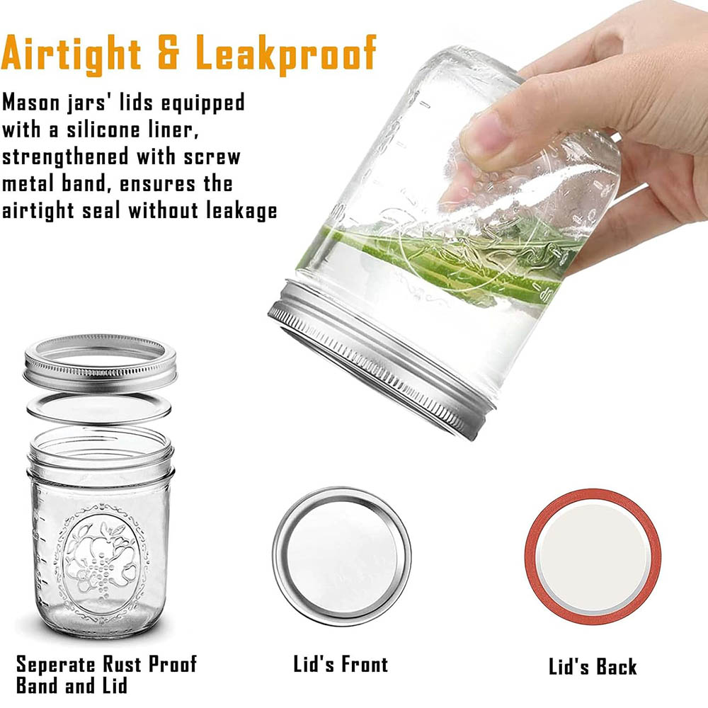 16oz Geniş Ağızlı Mason Kavano - Mason Jar Wide Mouth incelemesi ve fiyatı