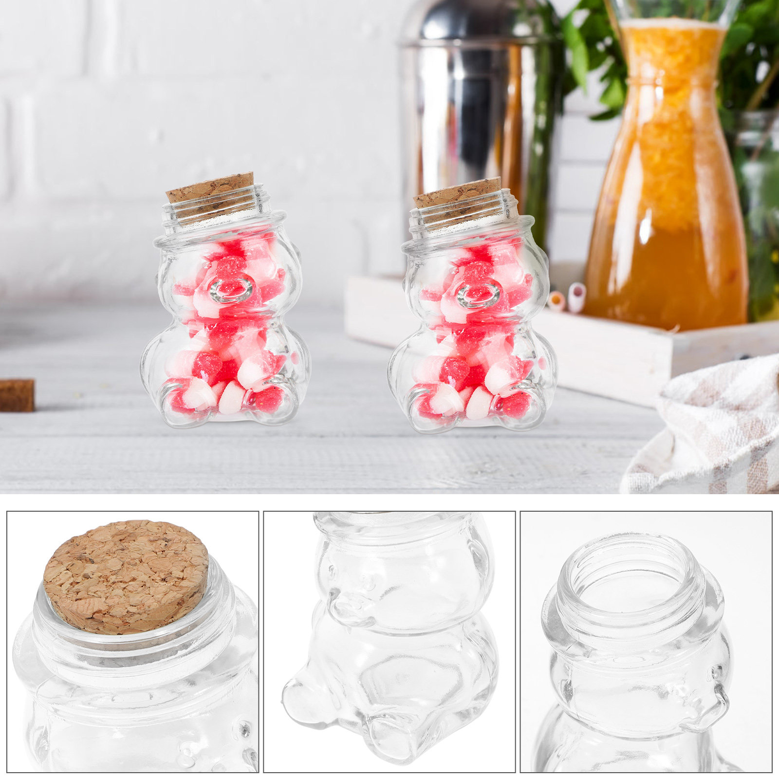4 adet cam şeker kavanozu seti - Food Storage Containers Glass incelemesi ve fiyatı