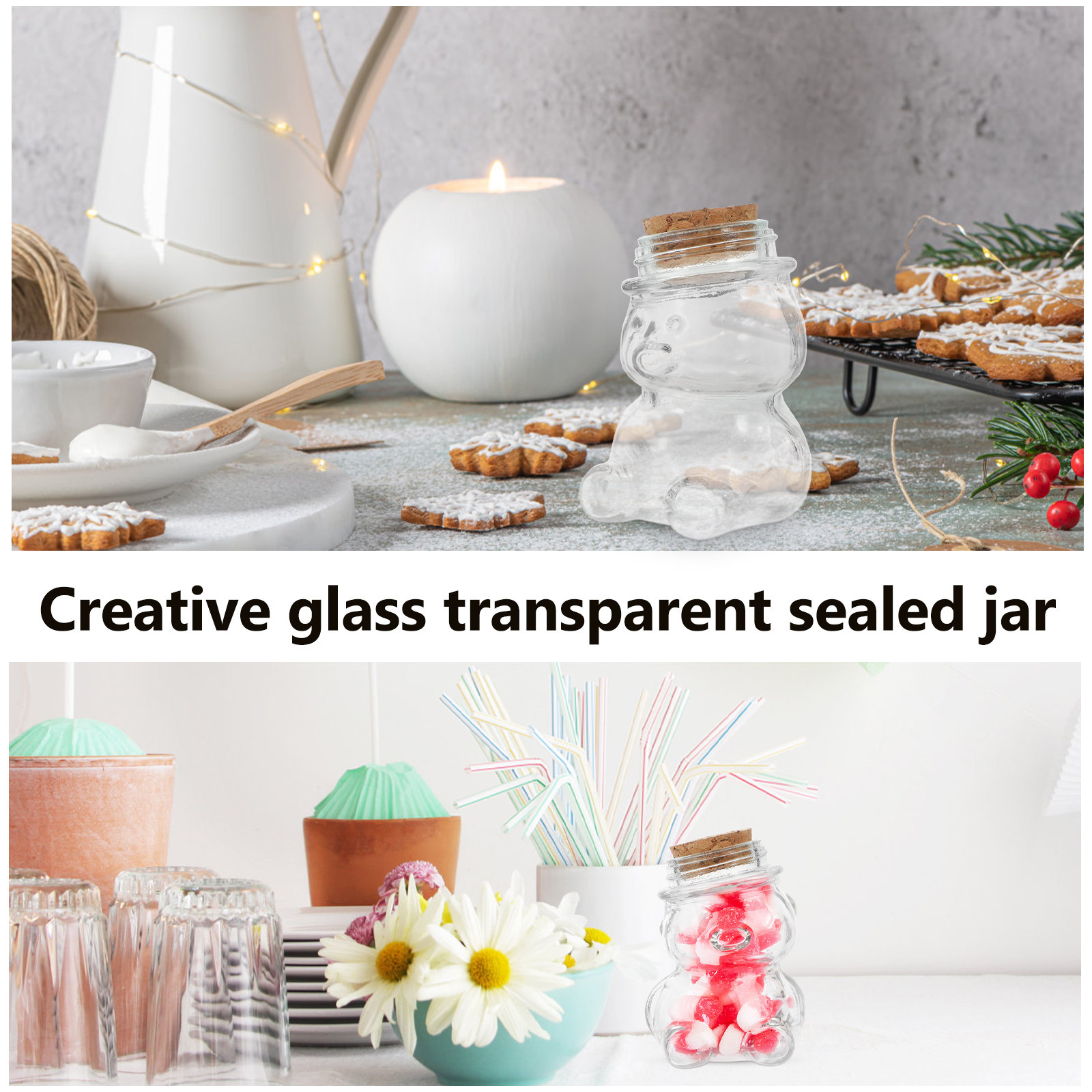 4 adet cam şeker kavanozu seti - Food Storage Containers Glass incelemesi ve fiyatı