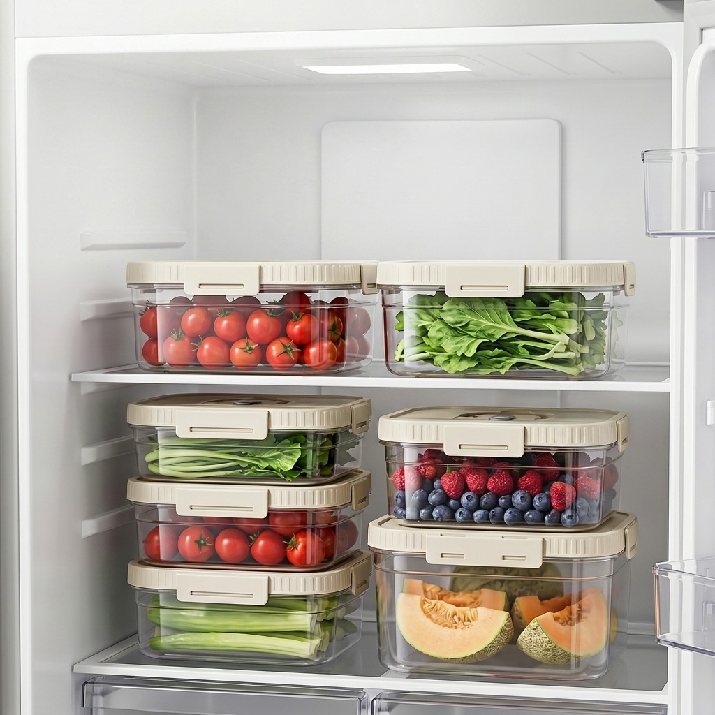 Şeffaf Plastik Gıda Saklama Ku - Food Storage Organization incelemesi ve fiyatı