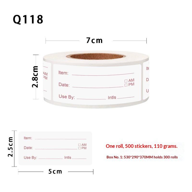 500 adet/rulo 5*2.5cm Mutfak E - Food Storage For Restaurant incelemesi ve fiyatı